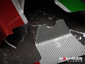 Alfa Romeo Giulia Interior Mirror Holder Frame - Carbon Fiber - Italian Theme Alfa Romeo Giulia Interior Mirror Holder Frame - Carbon Fiber - Italian Theme